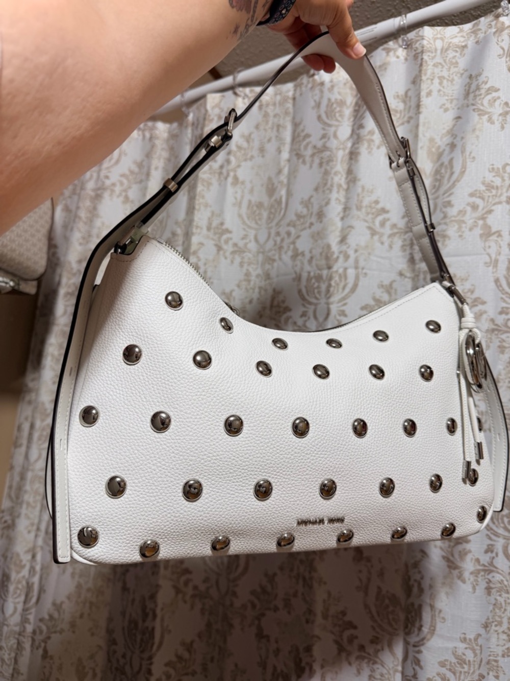 Michael Kors Nolita Studded Leather Shoulder Bag